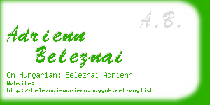 adrienn beleznai business card